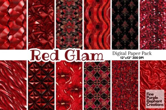 Download Red Glam Luxury Glitter Art Deco - Luxury glitter Collection