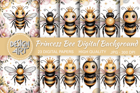 Download Princess Bee Digital Background - Digital background Collection
