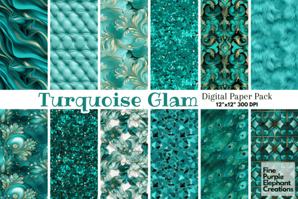Download Turquoise Glam Luxury Glitter Art Deco - Luxury glitter Collection