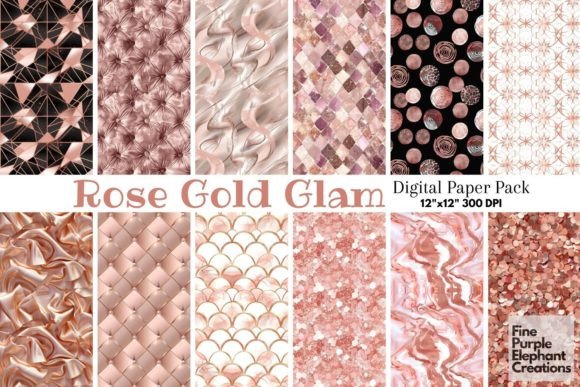 Download Rose Gold Glam Luxury Glitter Art Deco - Luxury glitter Collection